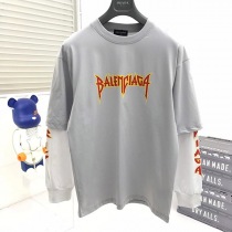 バレンシアガ METAL DOUBLE SLEEVE Tシャツ 偽物 698089TMV889012