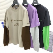 大人気!!新色 バレンシアガ コピー WFP DOUBLE SLEEVES Tシャツ 3色 baa62856