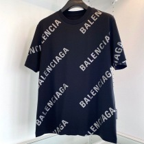 最安値挑戦 バレンシアガ●ALLOVER SPORTY LOGO フィット コピー Tシャツ bac98825