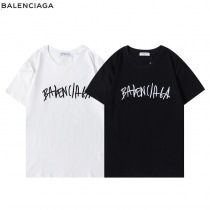 完売必至バレンシアガ クルーネックロゴ Tシャツ スーパーコピー 2色 bae25524