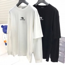 新作 バレンシアガ 偽物 SPORTY B DOUBLE SLEEVES Tシャツ 2色 baf47498