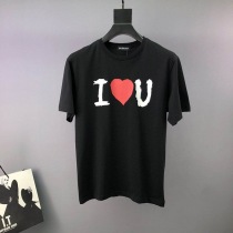 世界中で大人気♪バレンシアガ I LOVE U Tシャツ 偽物 ブラック baf87726