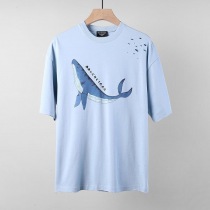 21-22AWバレンシアガ★ロゴ ダメージ Tシャツ 偽物 baj42631