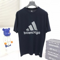 コラボ★バレンシアガ×アディダス Tシャツ 偽物オーバーサイズ baj80008