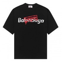 《大人気》バレンシアガ シュプリーム コピー コラボ ロゴ Tシャツ baz48380