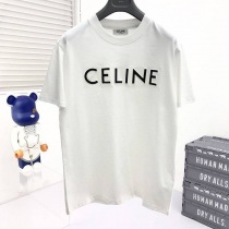 大人気!!新色セリーヌ ルーズ Tシャツ スーパーコピー コットン ホワイト Ced29756