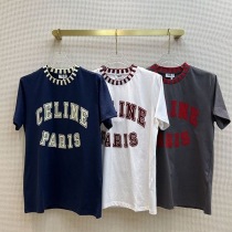 入手困難 セリーヌ PARIS Tシャツ コピー フロック コットン ジャージー Ceq70728