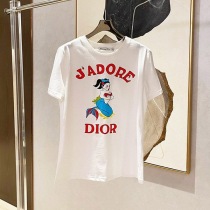 一目惚れ♪ディオール マーメイド 半袖Tシャツ 偽物 白 ホワイト det10069