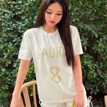 かっこ可愛い♡ ディオール JADIOR ロゴ コットン Tシャツ コピー deu18010