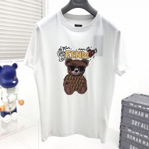 《大人気》フェンディ コピー ◆クルーネックロゴジャージーTシャツ fei32629