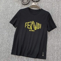 最安値挑戦 フェンディ ROMA ロゴ クルーネック Tシャツ 偽物 fem68708