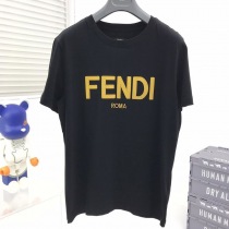 春もの新作 フェンディ◆クルーネックロゴジャージーTシャツ コピー feq77623