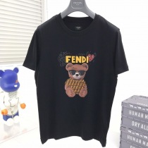 セール新作 フェンディ◆クルーネックロゴジャージー 偽物Tシャツ feu30299