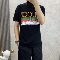 セール新作 グッチ コットン Tシャツ 偽物 半袖 ロゴ gud96553