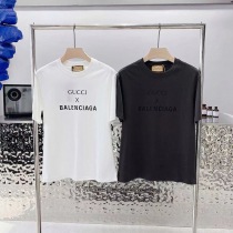 目を惹くカラー グッチ x バレンシアガ 偽物 コラボ 半袖Tシャツ gue70561