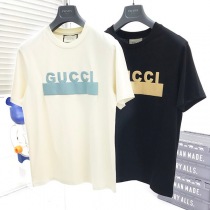 グッチ ホワイト Tシャツ 偽物 コットン 2色 guf64851