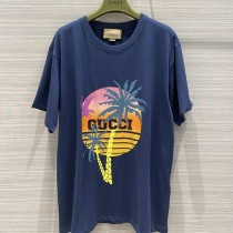 完売必至【グッチ】パームツリー コットン ジャージー Tシャツ コピー gui88097