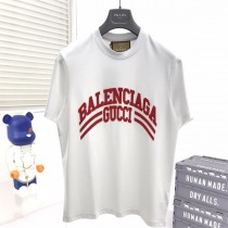 日本未入荷グッチ x バレンシアガ 偽物 コラボ 半袖Tシャツ gut50956