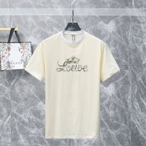 21-22AW☆関税込☆ロエベ★アナグラムバイカラーコットンTシャツ 偽物★ H928Y22X03