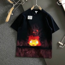 ロエベ × ハウルの動く城 コピー コットン Tシャツ SB44Y22X06