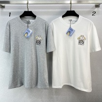 確保済みロエベ ヒン アナグラム Tシャツ コピー クルーネック 2色 loz53590