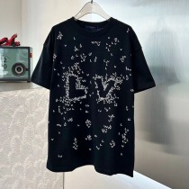 お洒落ルイヴィトン LV スプレッド バイカラー 嘿Tシャツ コピー vuw43970